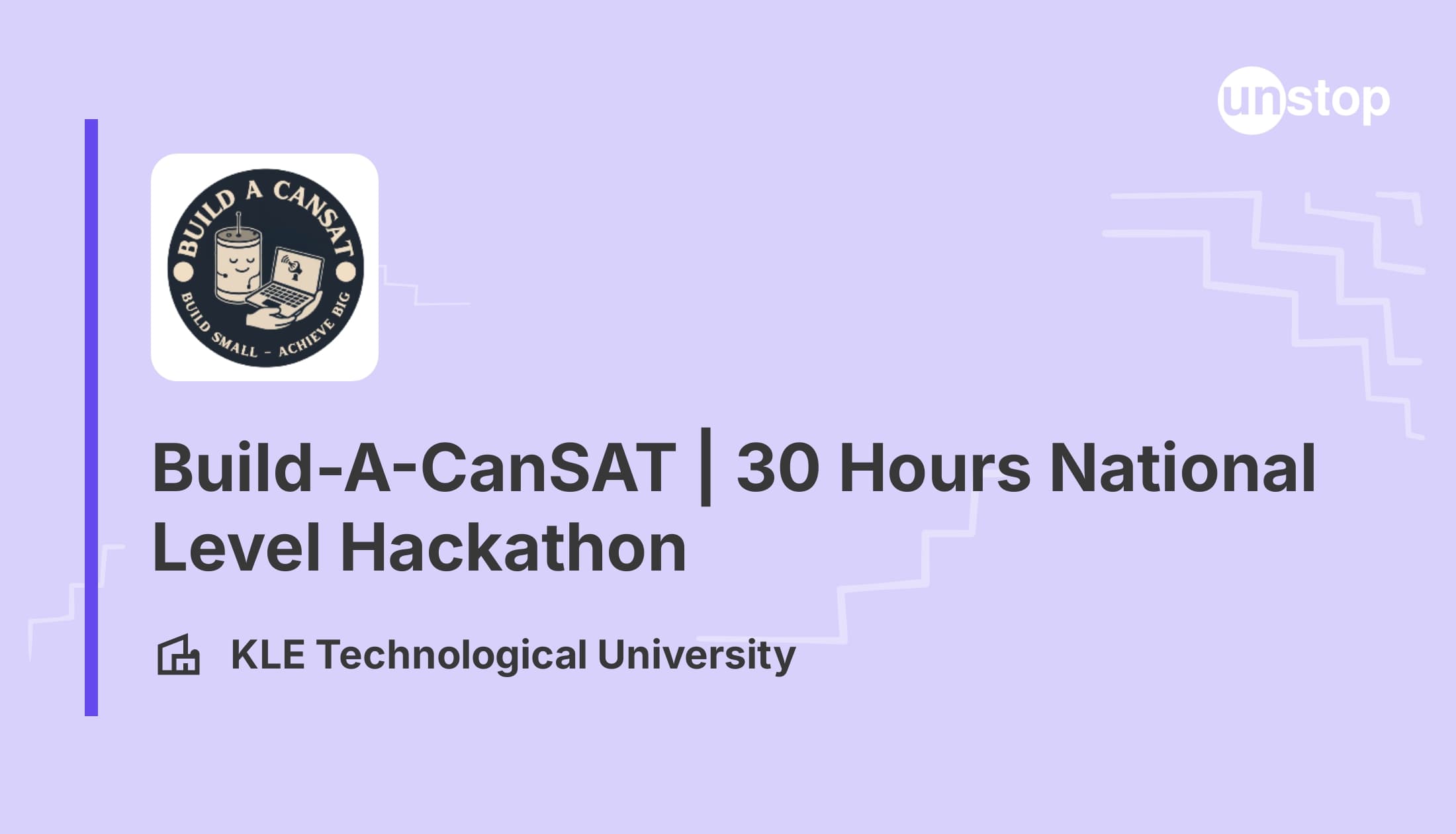 Build-A-CanSAT | 30 Hours National Level Hackathon