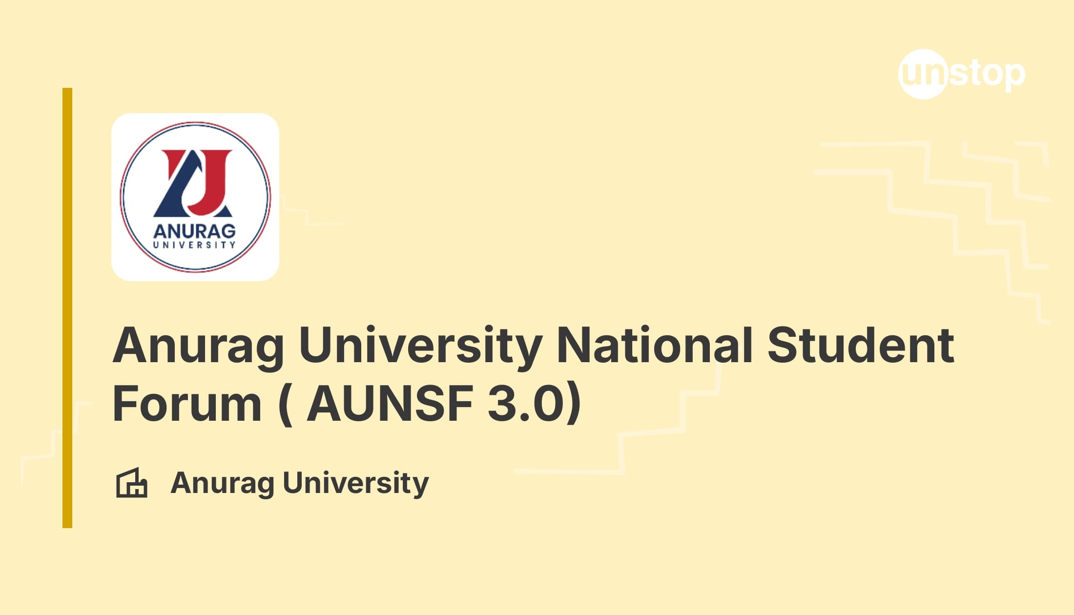 Anurag University National Student Forum-AUNSF 3.0