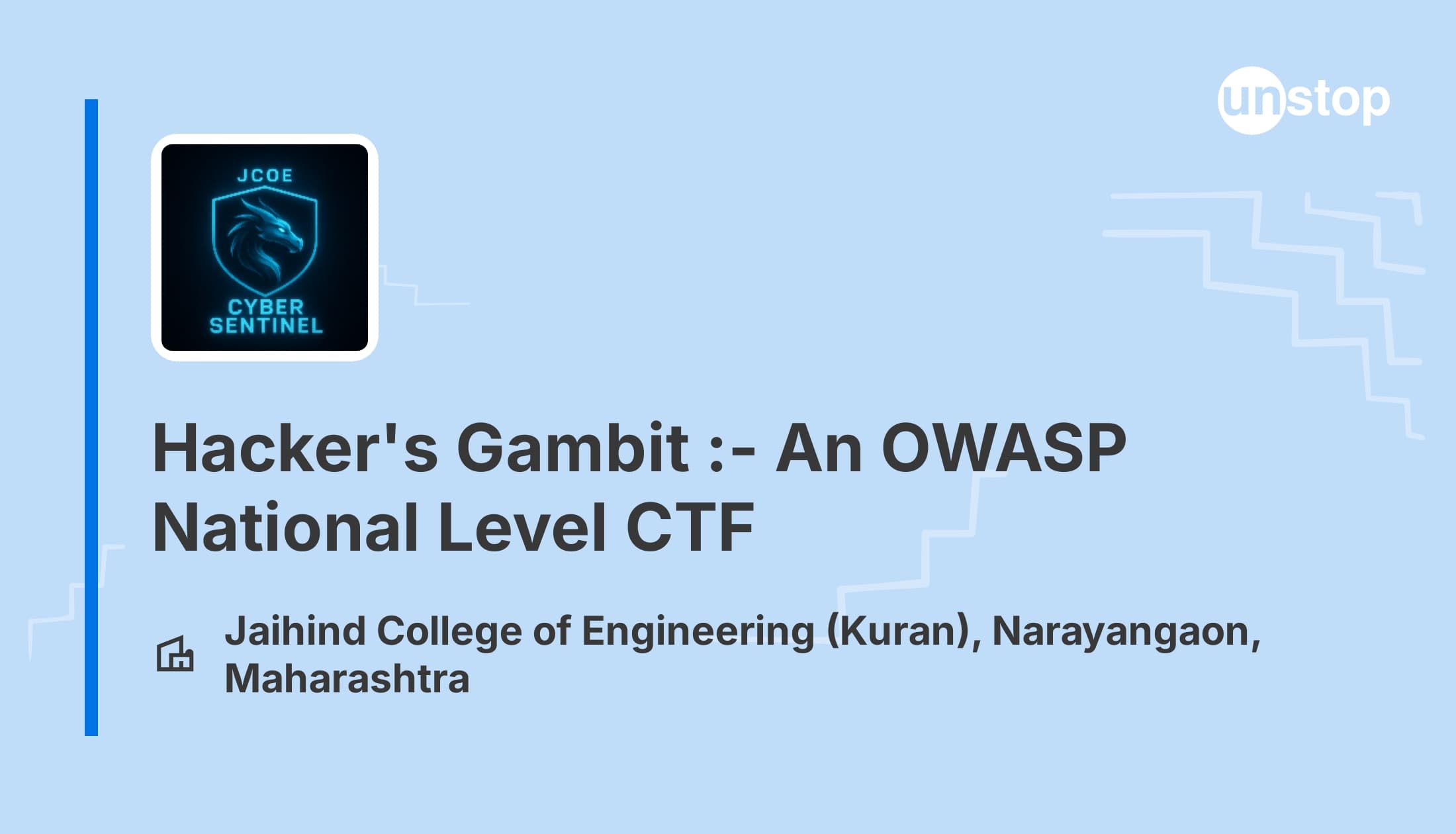 Hacker's Gambit :- An OWASP National Level CTF
