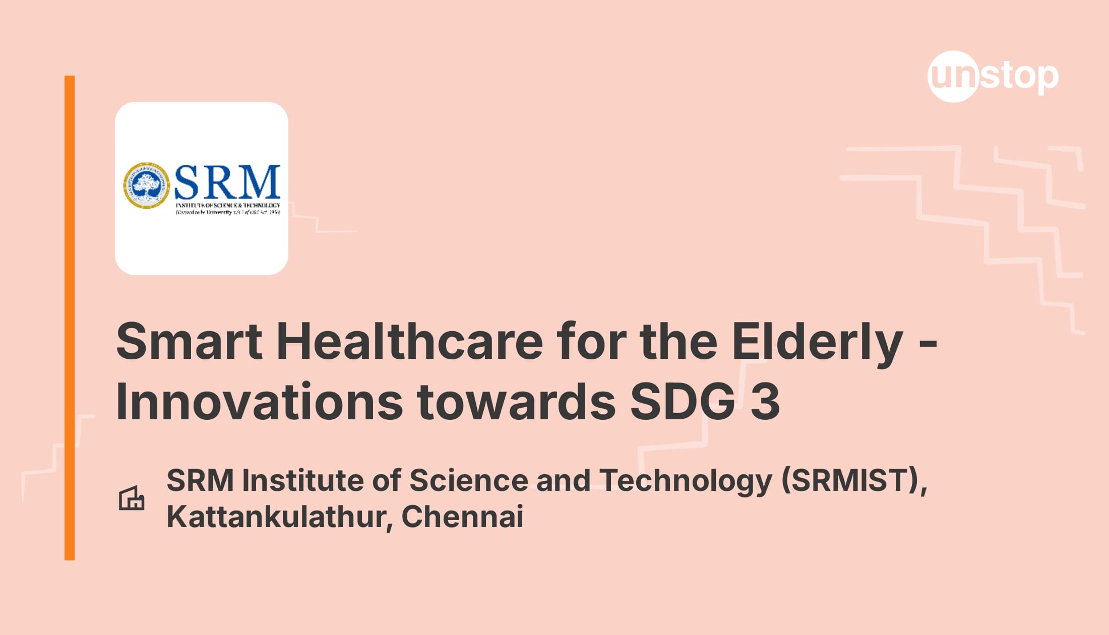 Smart Healthcare for the Elderly - Innovations towards SDG 3